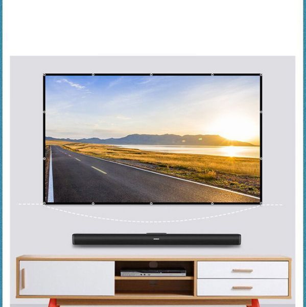 Екран для проектора 16:9, 100 дюймів (221х125см) кріплення на гачках (щільность 85грм) 2851798022 фото