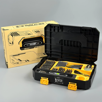 Акумуляторна викрутка JAKEMY JM-8198 135в1 з набором біт у кейсі 64001 фото